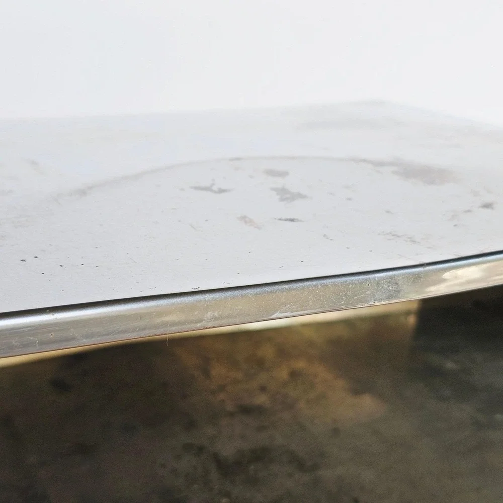 Vintage Lincoln BeautyBox Chrome Bread Box Mid Century Modern Retro Kitchen MCM